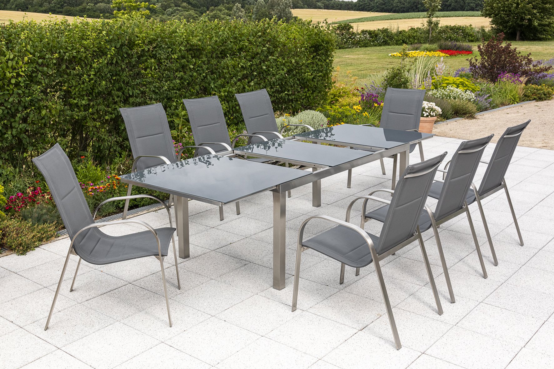 Amora Gartenmöbelset 9tlg.